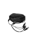 Pre-made Siamese Cable with Connectors - 100 Ft, Black