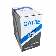 LTAC5350-CMR-BK, VUTP Cat5e 24AWG 99.99% Pure Copper Conductor Black, 1000ft, CM, CMR, UL