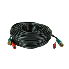 HD-TVI Cable, Pre-made BNC + Power - 100 Ft, Black