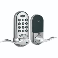 Hugolog Electronic Deadbolt Lock with Handle (Satin Nickel)