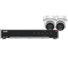 KIT-PDVN32-AISP2, 32 CH DeepVision NVR + 2 x 4MP AI Color 24/7 Turret