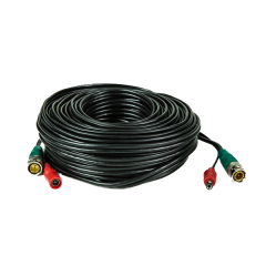 Pre-made Siamese Cable with Connectors - 60 Ft, Black
