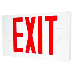 Red LED Exit Sign with Battery Backup