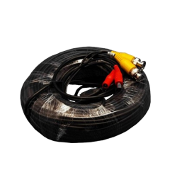 Pre-made Siamese Cable with Connectors - 125 Feet, Black