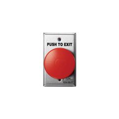 Alarm Controls 2 1/2" Red Mushroom Exit Button
