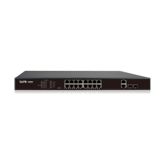 16-Port PoE Switch with 2 Combo Ports