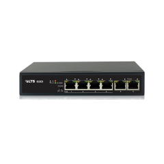 4 PoE Port Switch with 2 Uplink Ports